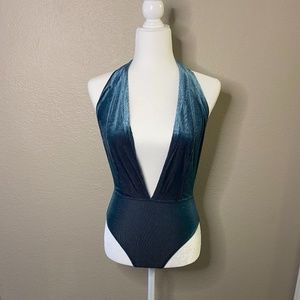Plunge-neck Bodysuit